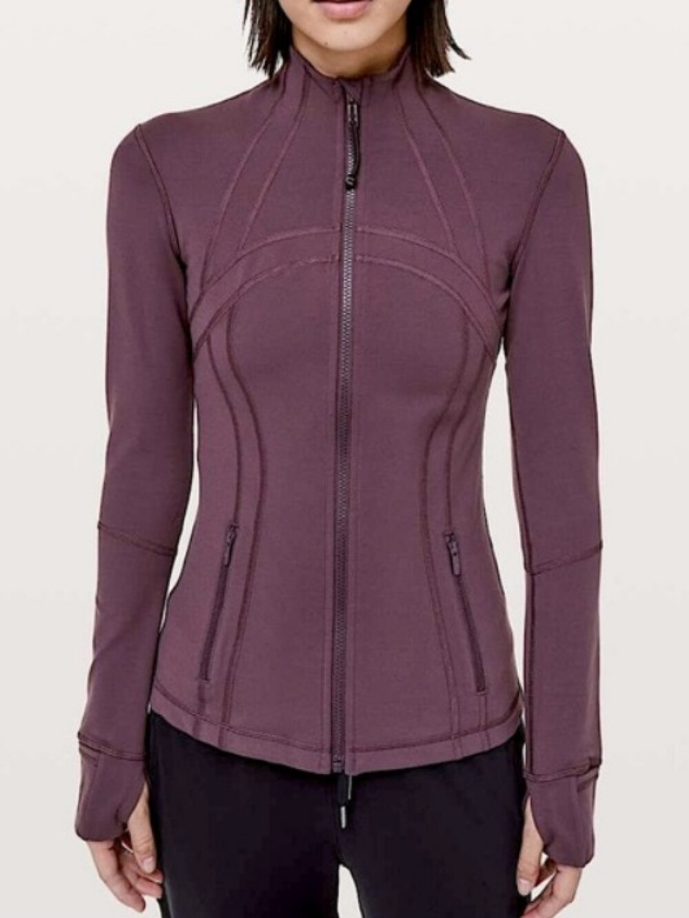 Lululemon Define Full Zip  Cropped Jacket In Plum sz 6